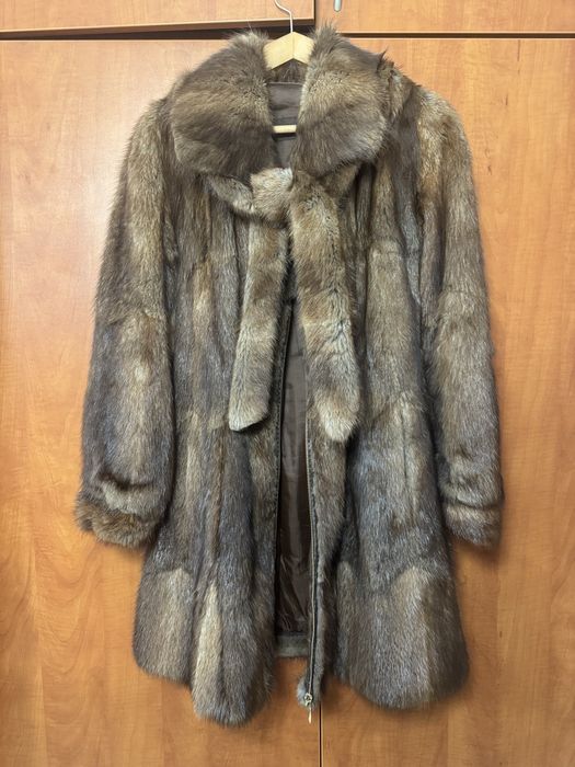 Кожено палто от норка