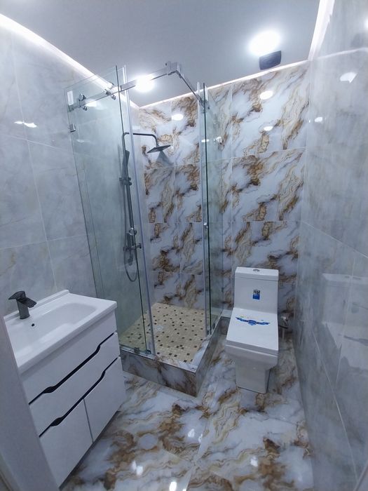 Dush kabina kalyonniy oyna peregarotka ishlarini qilamizСтеклянные пер