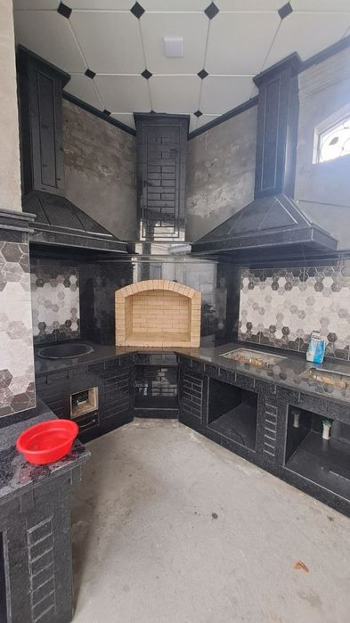 Барбекю зоны, летние кухни, камины, беседки, очаги, мангалы