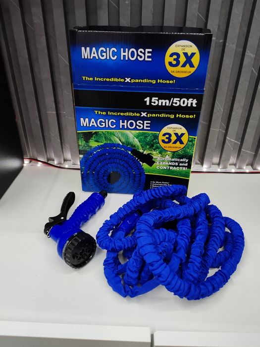 Чисто нов Разтегателен градински маркуч 15 метра