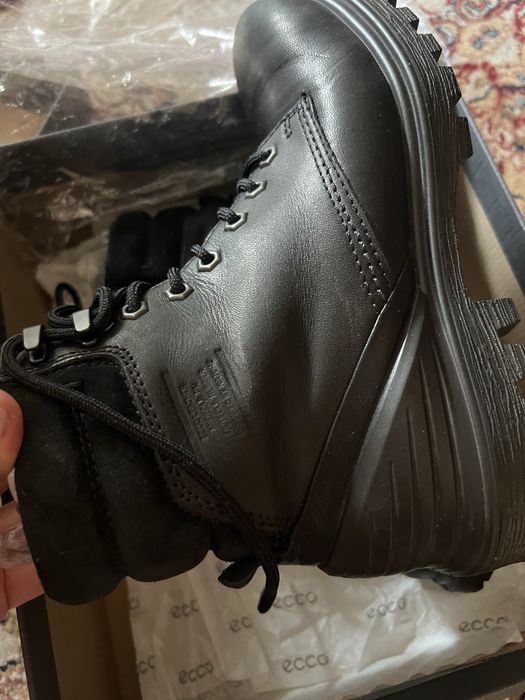 Кожаные зимние ботинки