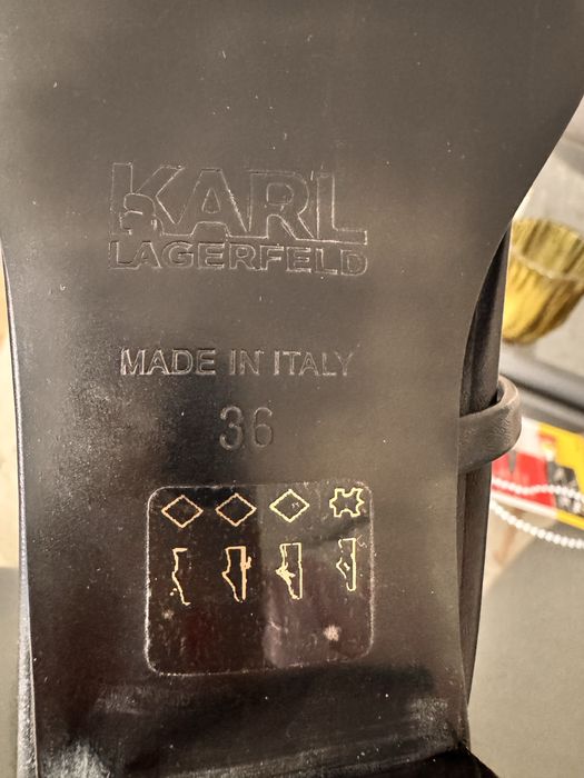 Karl Lagerfeld кожени луксозни сандали, 36