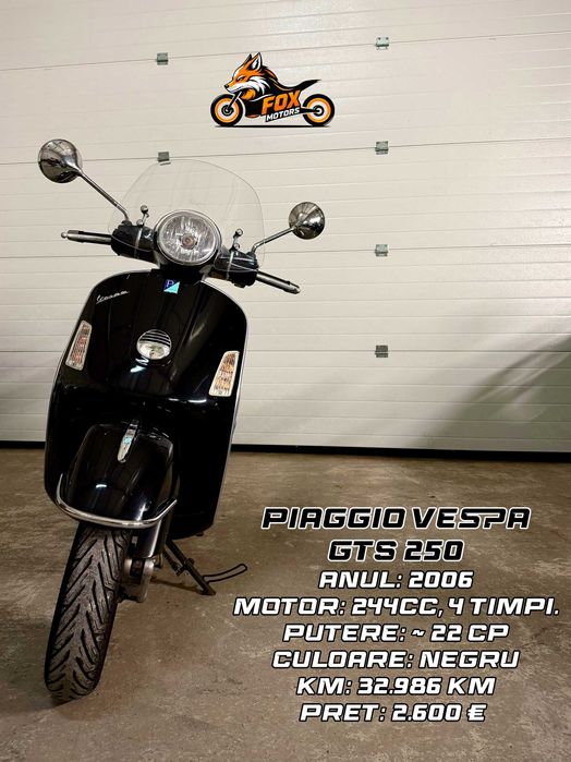 Piaggio Vespa GTS 250 - Fox Motors Sales