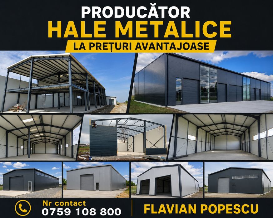 Vand structuri metalice de hale industriale hală metalică din profile IPE HEA