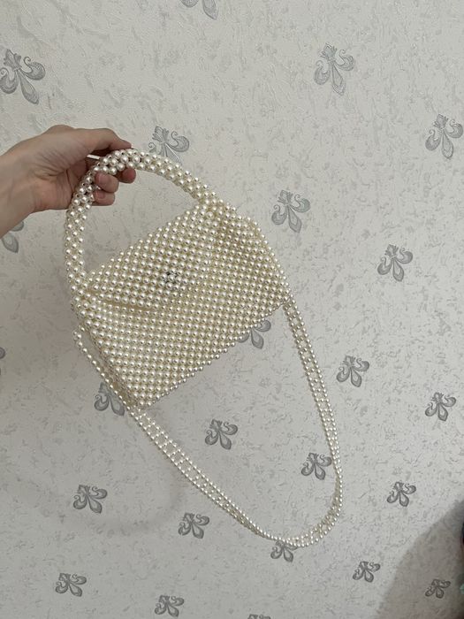 сумка из жемчуга ручная работа