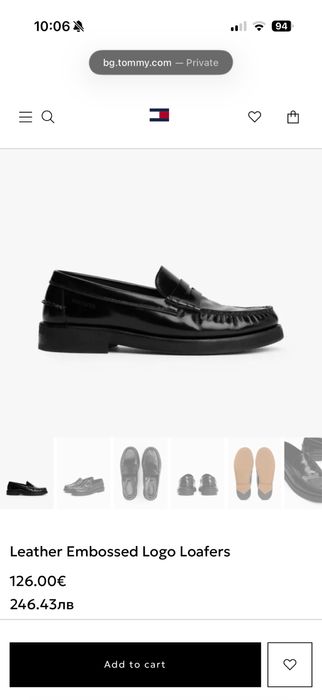 Tommy Hilfiger Лоафери (Естествена кожа) – 44 номер