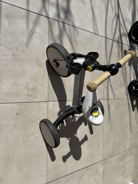 Детско колело 3в1 Мони Лорис сив/жълт