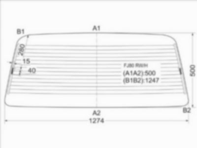 Стекло заднее с обогревом  Toyota Land cruiser
