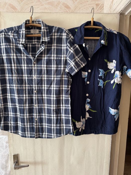 Мужские рубашки с коротким и длинным рукавом.