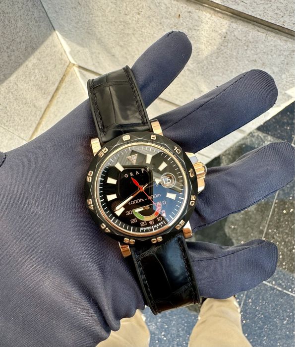 Золотые Швейцарские часы Graff оригинал