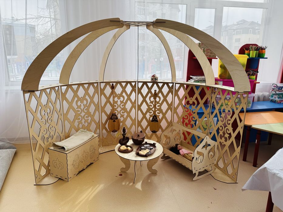 Киіз үй мини полуюрта из фанеры