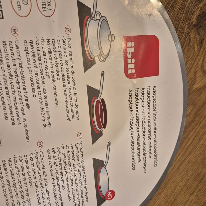 Продавам адаптер за индукционен котлон ibili