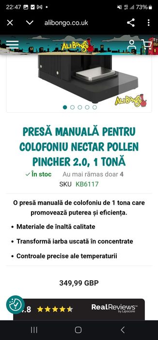 Rosin Presa la cald nectar polen