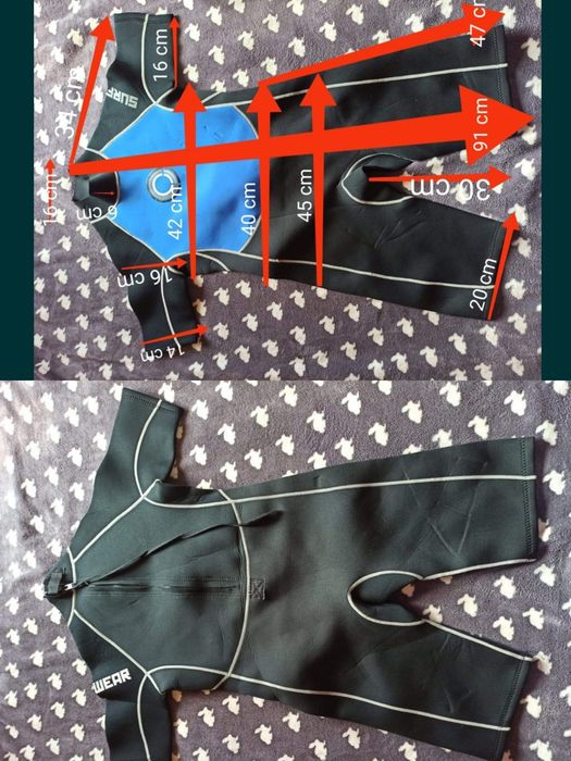 Costum neopren copii surf scuba diving inot scufundari kite ski board