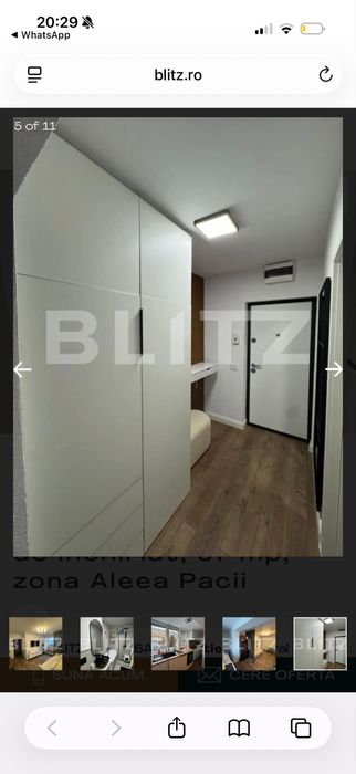 Apartament 3 camere de inchiriat, 57 mp, zona Aleea Pacii