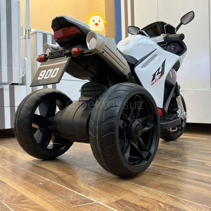Детский мотоцикл Kawasaki Ninja 900S 12V с музыкой Bluetooth до 70кг