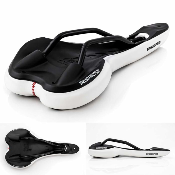 Седалка за велосипед Selle Monte Grappa Liberty, бяла, Made in Italy