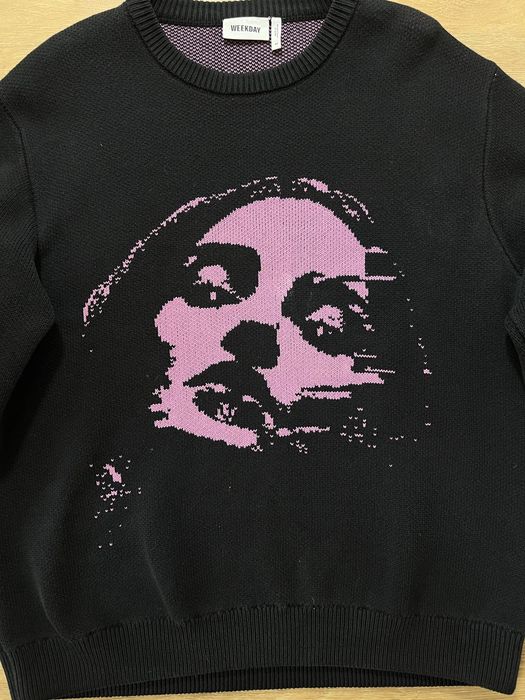 Weekday Johan Glitch Face пуловер М