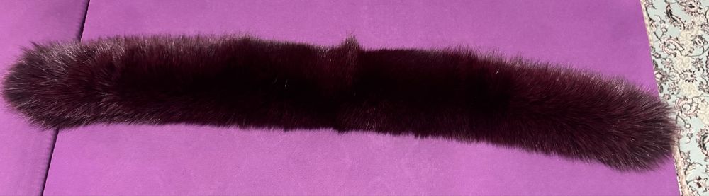 Gulere blana vulpe pentru gluga (set 2 buc)