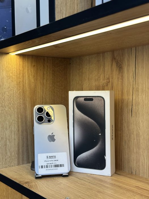 iphone 15 pro silver отличный -:-«=