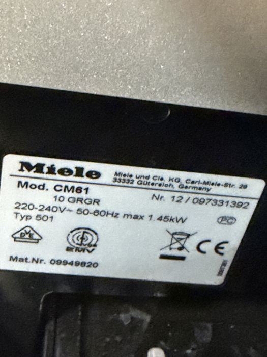 Кафемашина кафе автомат miele CM61 с гаранция