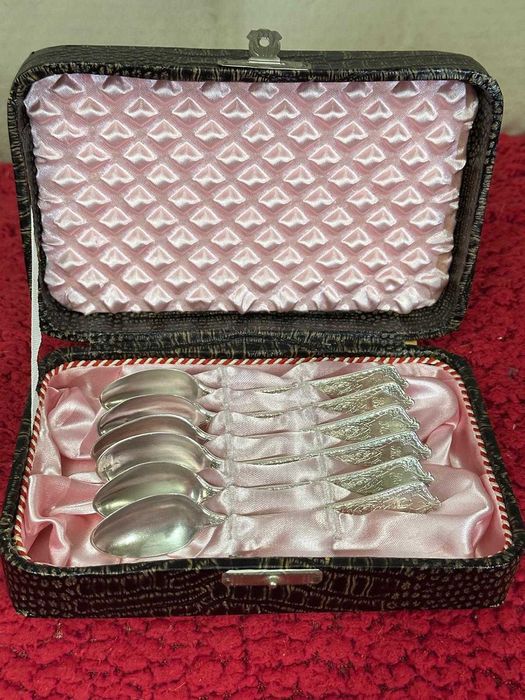 SET 6 LINGURITE ARGINT 925 - TIFFANY & CO - "Persian" Pattern - 1872 !