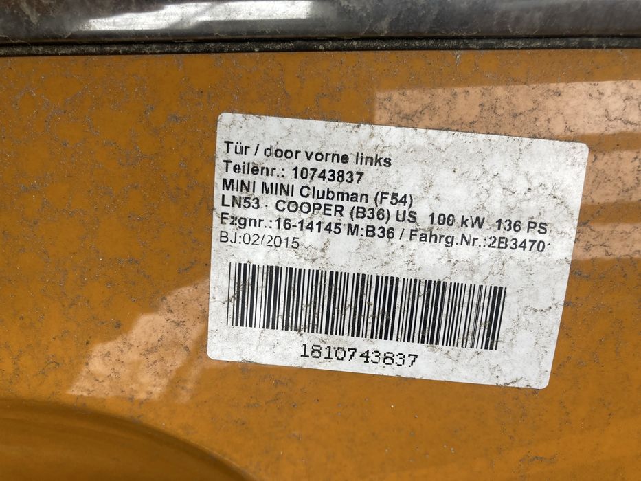 Usa Mini F54 Clubmann Stanga  dreapta Oglinda