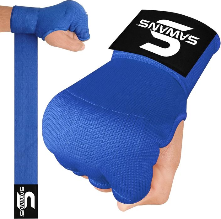 Bandaje Box SAWANS Manusi Interne Gel S/M Albastre