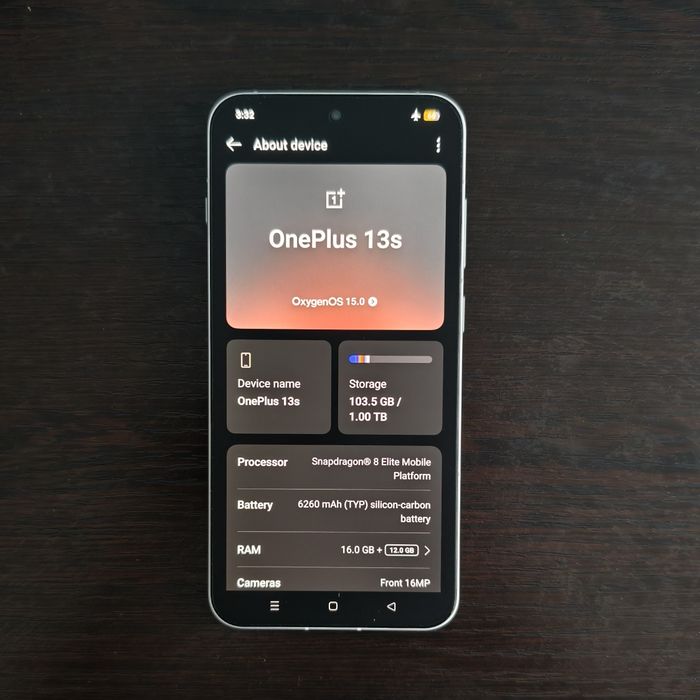 OnePlus 13s (1TB/16GB) Battery: 100%