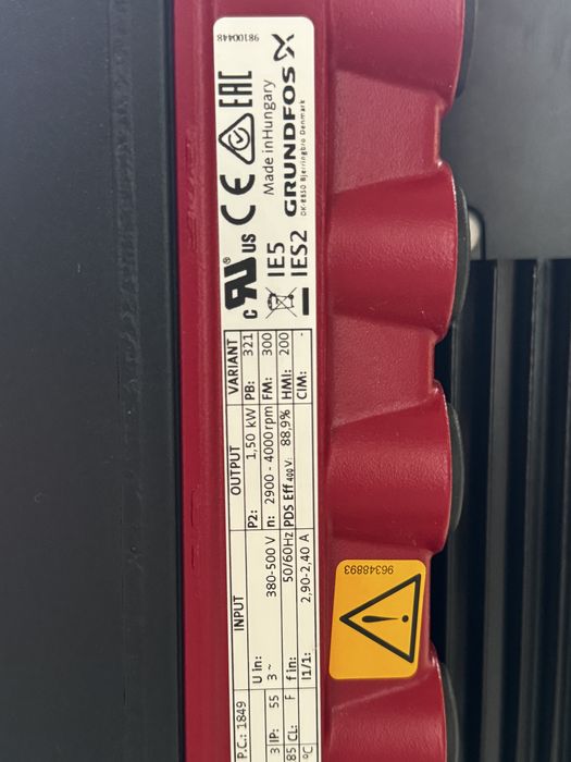 Грундфос ,индустриална помпа ,честотно управление