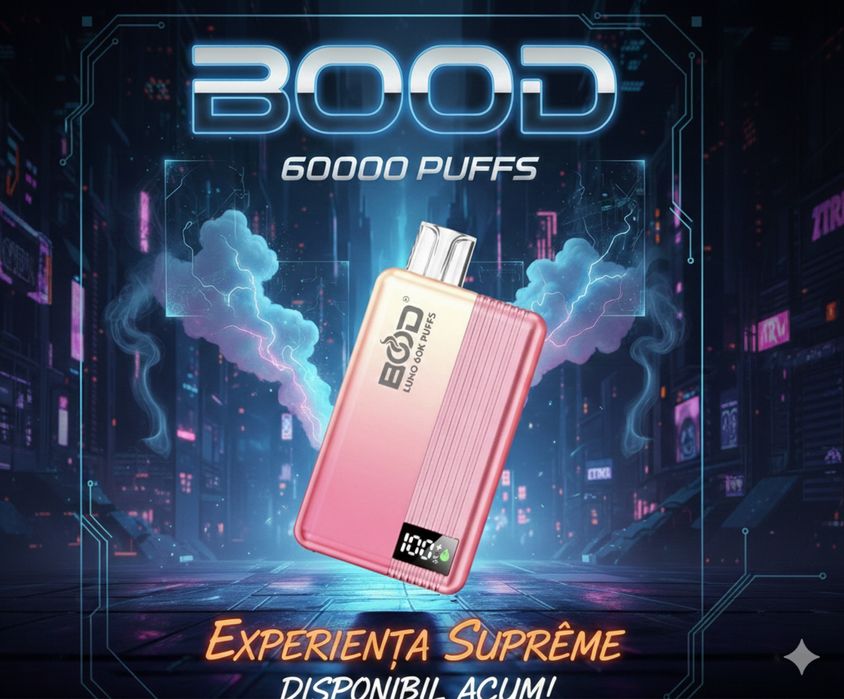 VAPE BOOD 60.000 fumuri, reincarcabil