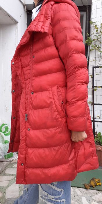 Geacă din fâș matlasată cu glugă pentru damă femei