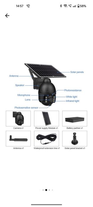 Camera de supraveghere solară wifi 4G ST-S588M-4