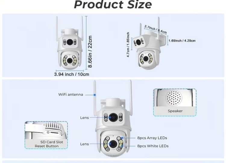 Camera supraveghere 8mp / security cam