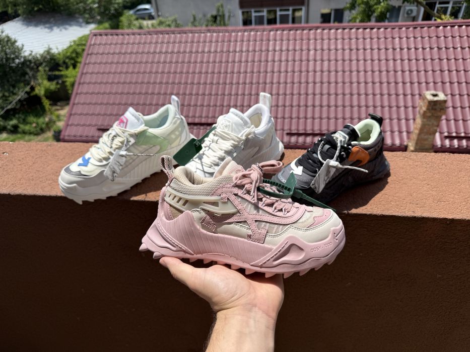 Adidasi Off White ODSY piele naturala Premium