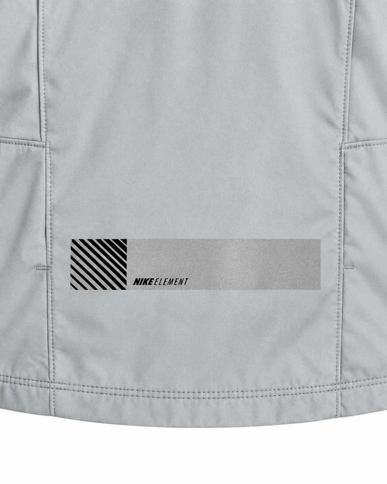 Jachetă running Nike Element Dri-FIT – Mărimea M – gri deschis – full zip