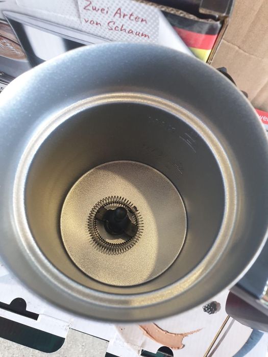 Cana spumare lapte Adler AD 4494B, acoperire antiaderenta, Negru/Inox