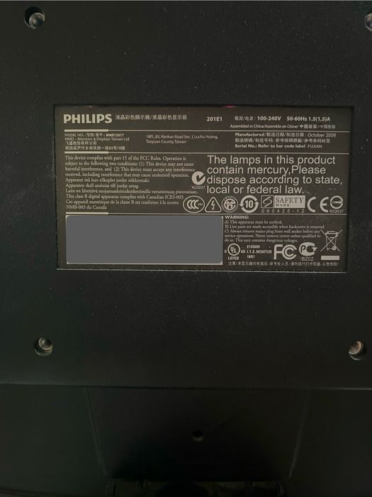 Монитор Philips 201E1  LCD