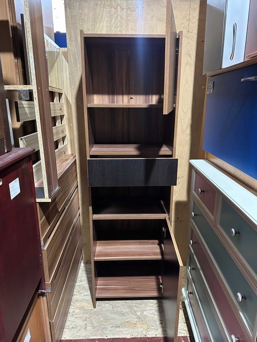 2 buc Dulap cu Usa si Sertar; Set din ansamblu biblioteca living