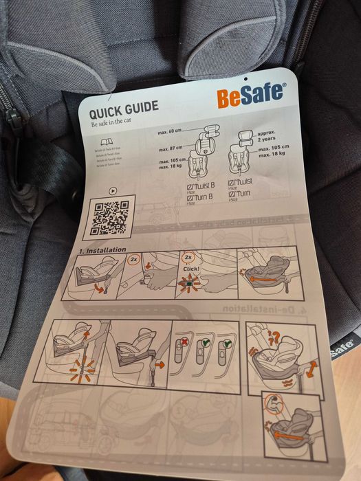 BeSafe столче за кола iZi Turn i-Size Metalic Melange