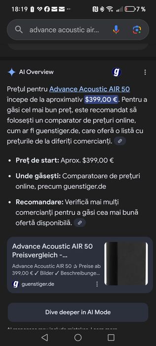 Boxe raft wireless Advance Acoustic air 50
