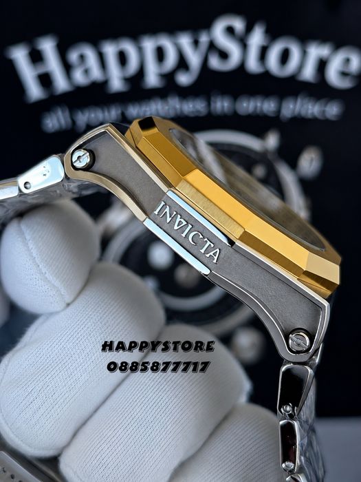 INVICTA Akula steel Gold dial 48 mm, Инвикта нов мъжки часовник
