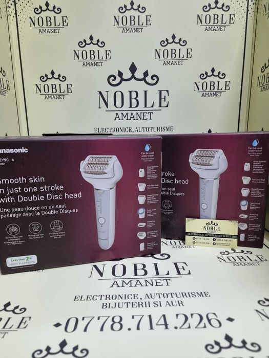 Noble Amanet - Epilator PANASONIC ES-EY90-A503, 60 pensete, 3 viteze