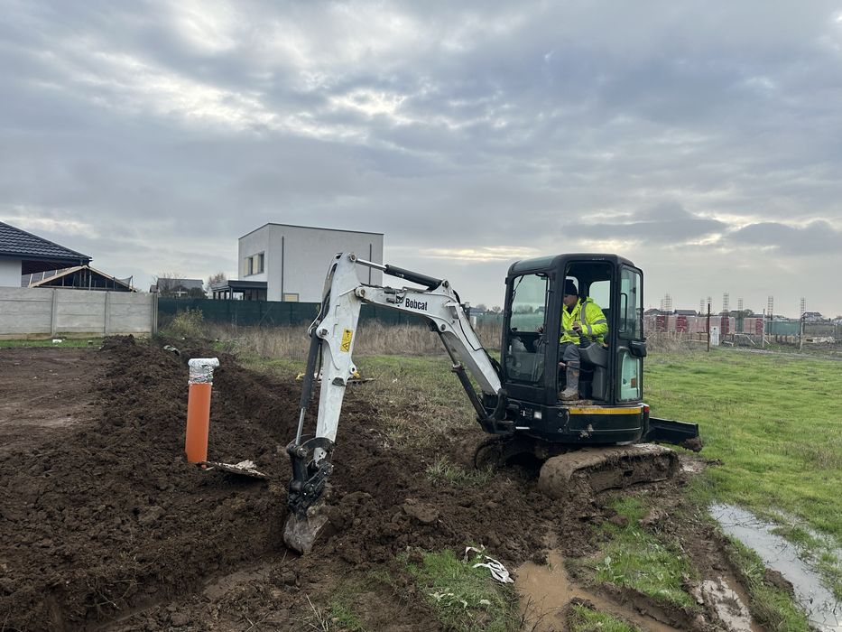Execut lucrari miniexcavator si transport nisip/pamant Bucuresti/Ilfov