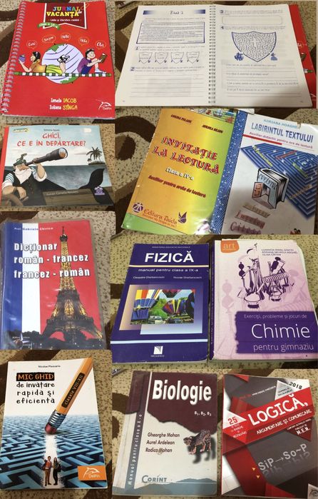 Vand culegeri, caiete de lucru, ghiduri pentru clasele IV-XII