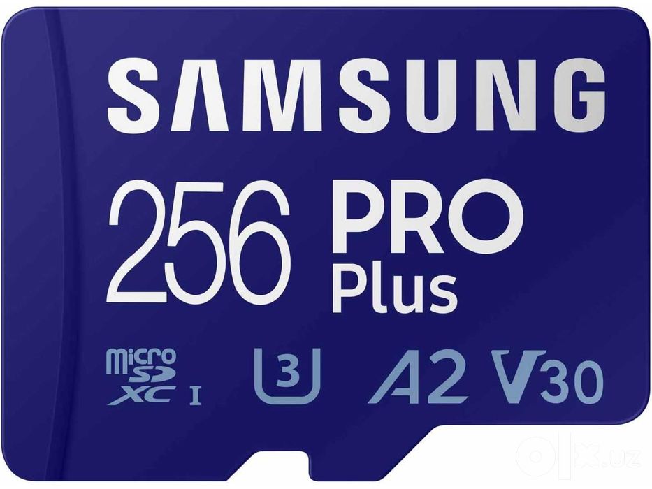 Samsung PRO Plus microSDXC 256 ГБ - карта памяти U3 V30 A2 - Гарантия