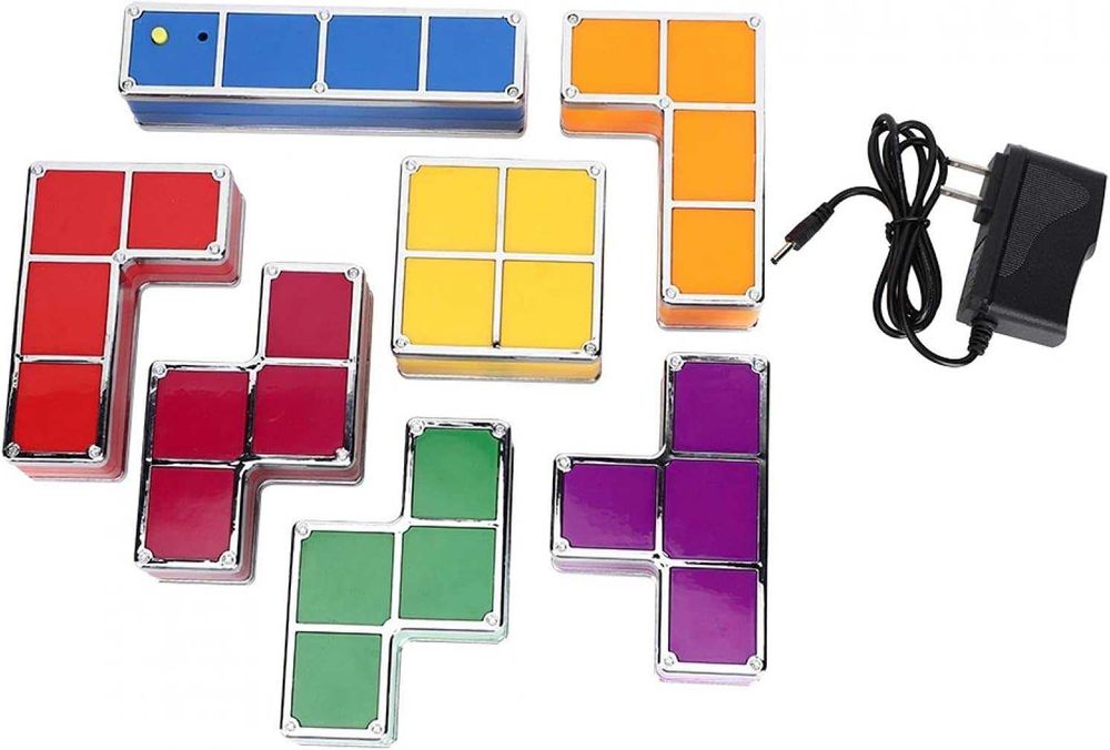 Цветна нощна лампа - тетрис конструктор