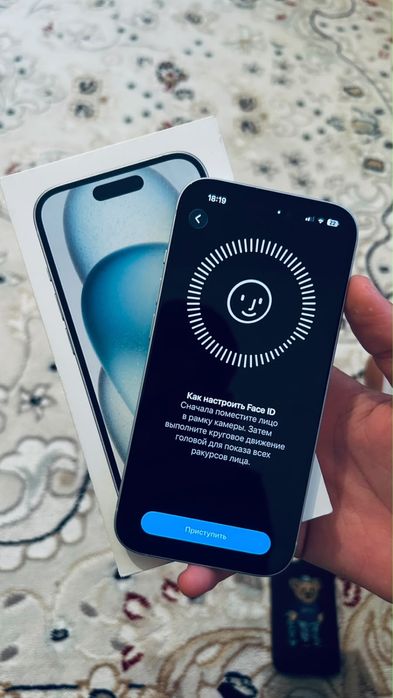 Iphone 15 синий 128/79 идеал