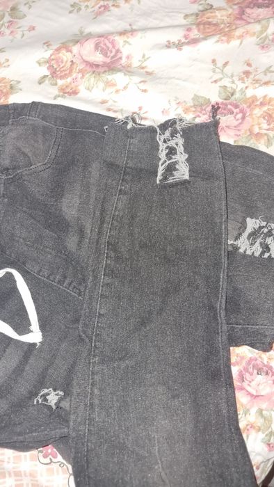 Blugi dama negri L cu snur