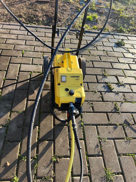 Jet Karcher Lance Inox Rotativa K 695 Presiune 140Bari Complet cu Pistol Furtun Cupla Rapida Carucior cu roti mari